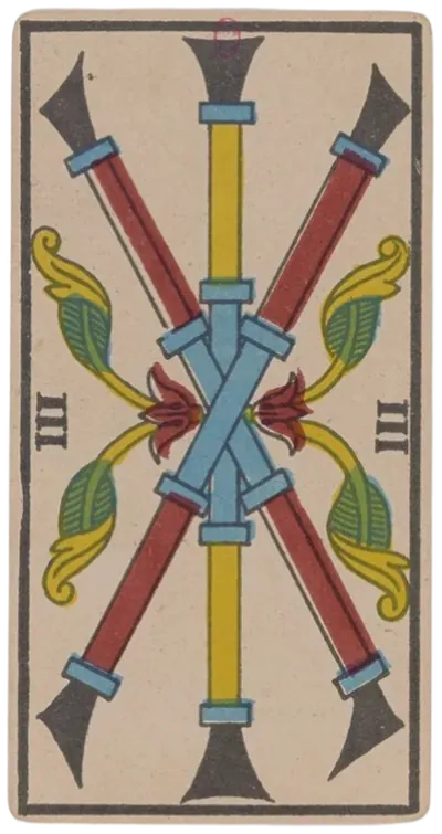 Trois de Bâtons